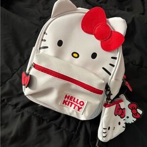 Hello Kitty White and Red Kids Backpack